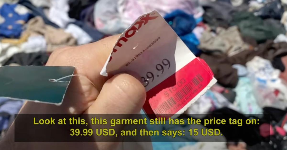 Footage from 2022 of the "fast fashion graveyard" in the Atacama Desert, Chile.