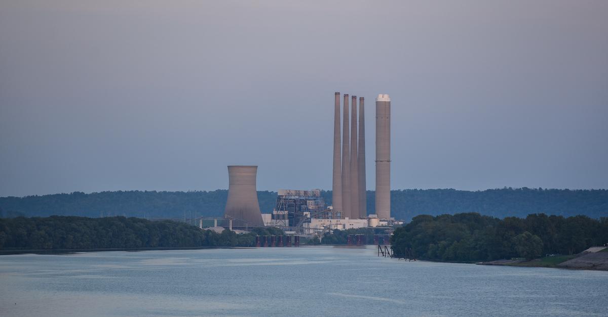 Industrial plants along the Ohio River.