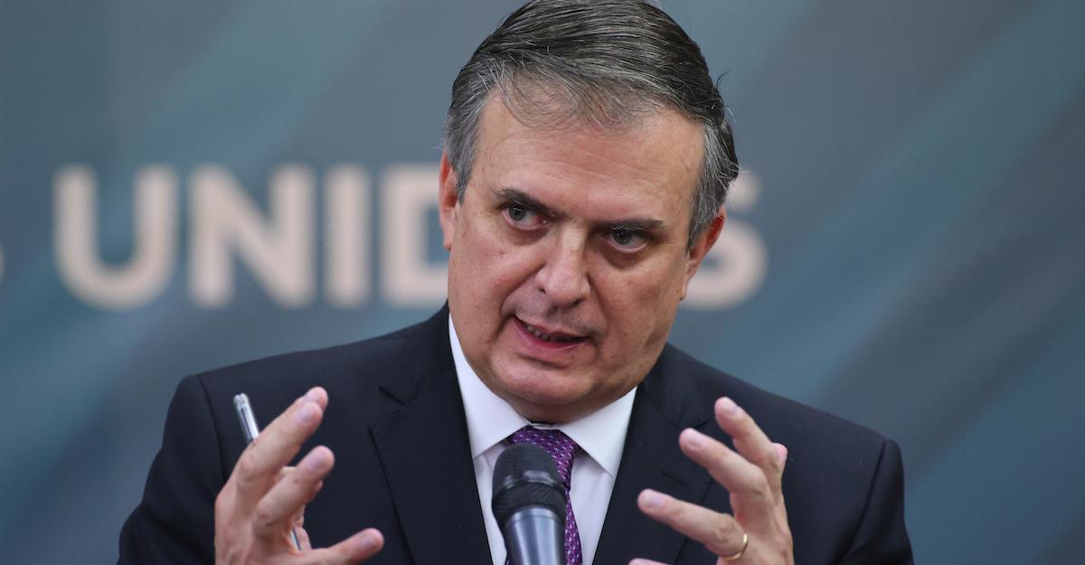 The Foreign Minister of Mexico, Marcelo Ebrard