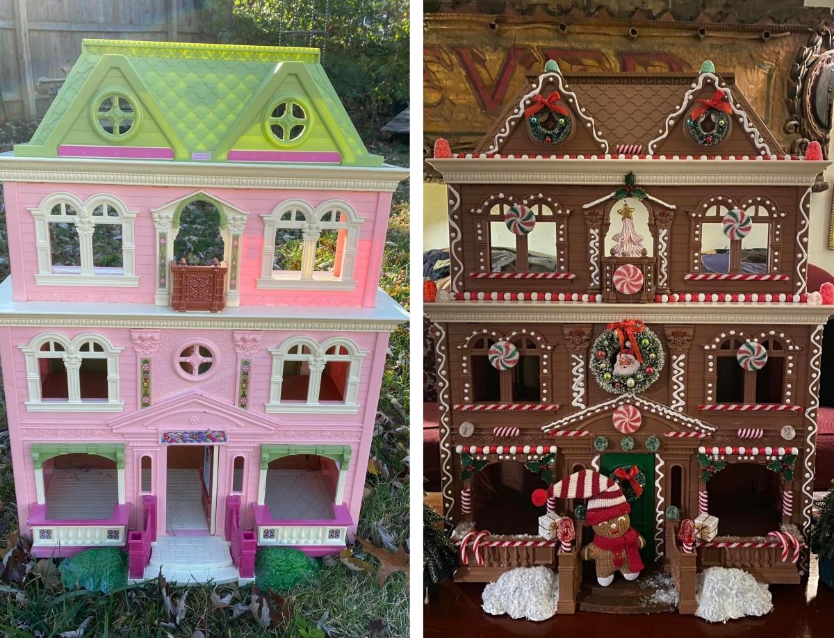dollhouse before and after