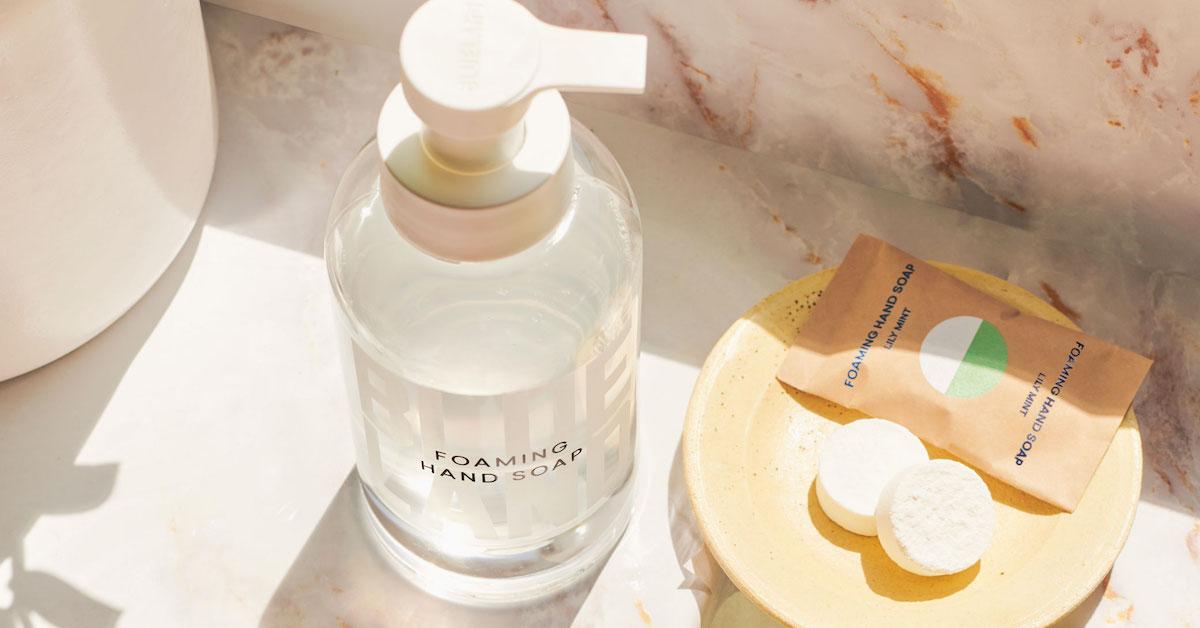 Zero-waste hand soap tablets