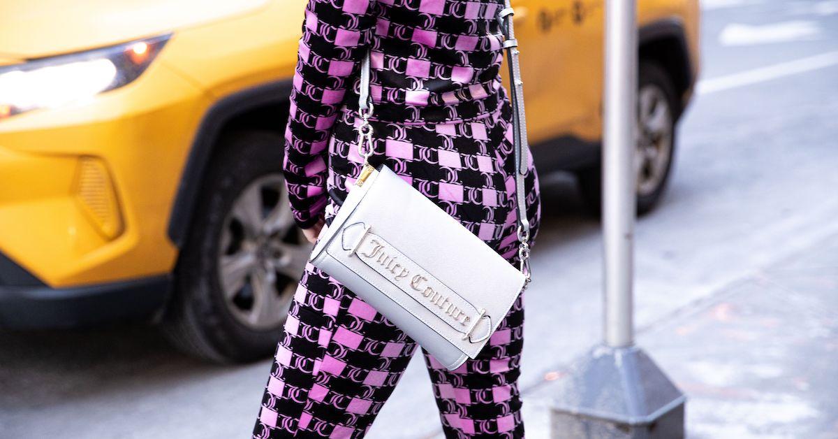 Model in Juicy Couture outfit and bag