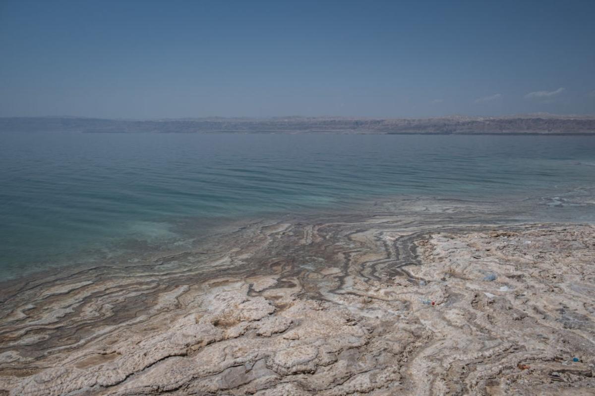 dry portions of the Jordan River